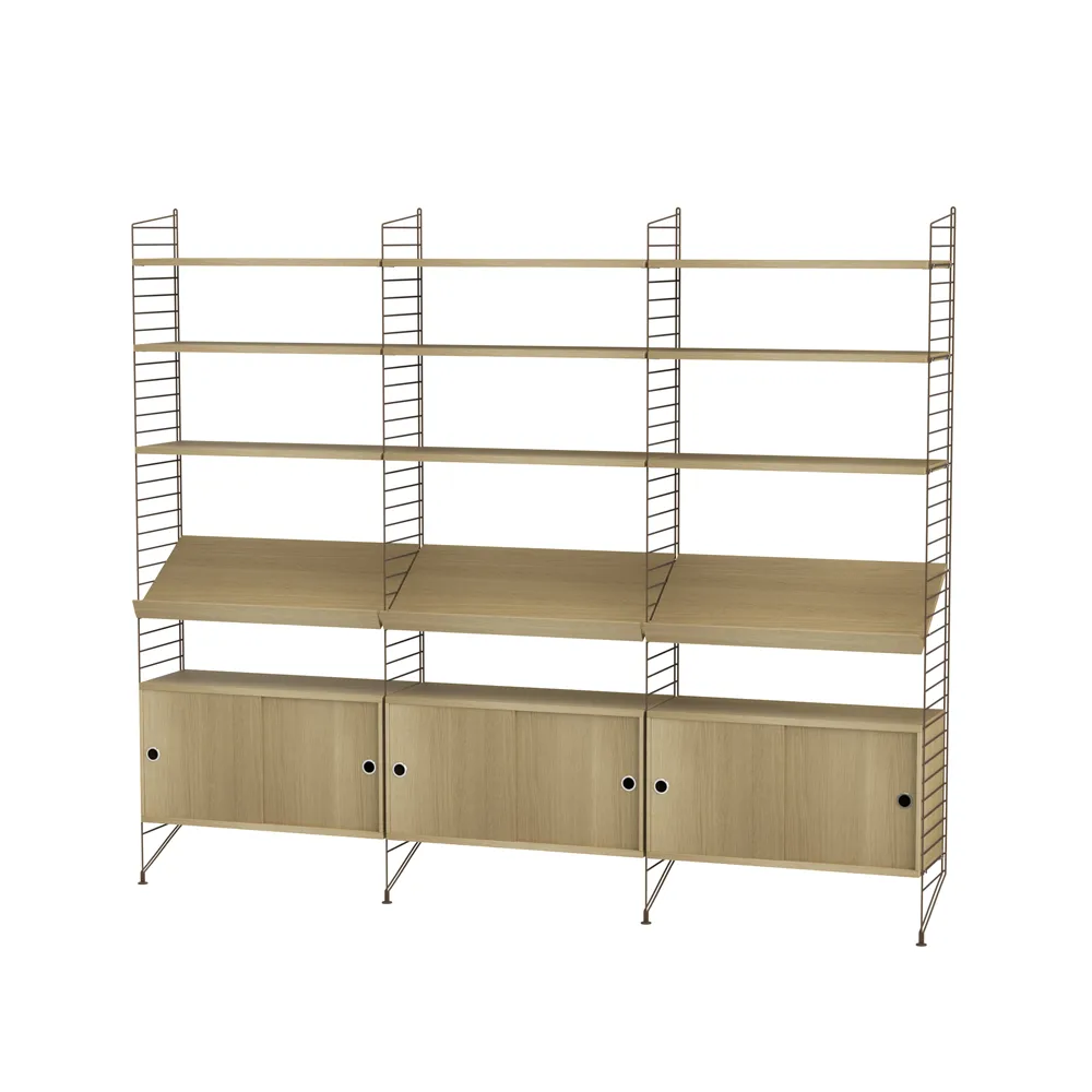 String living room oak & brown - Combination G,  String