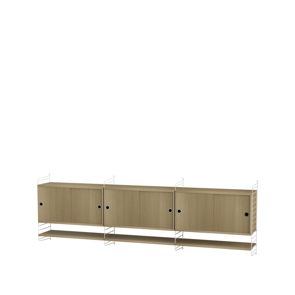 String living room oak & white - Combination E | Scandinavian Design | Beige