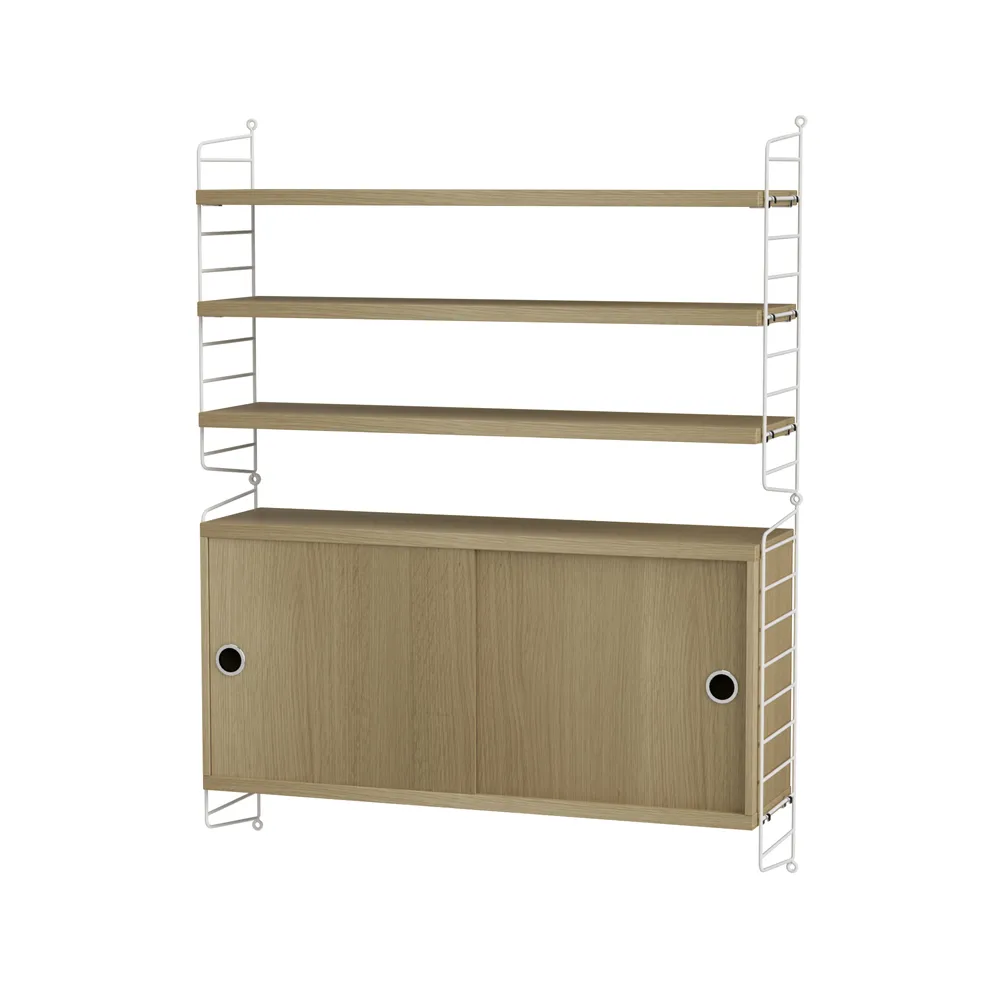 String living room oak & white - Combination I String