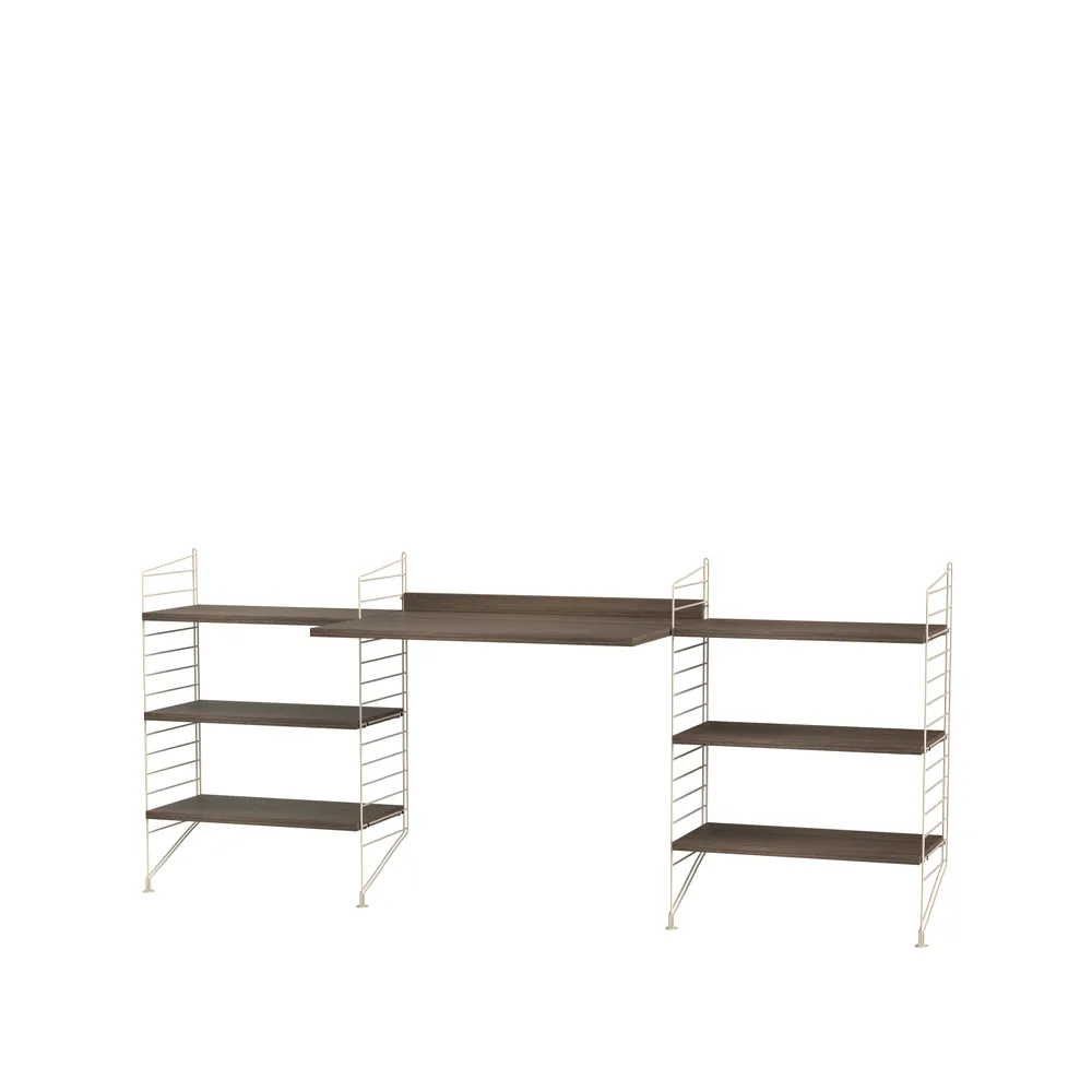 String living room walnut & beige - Combination D,  String