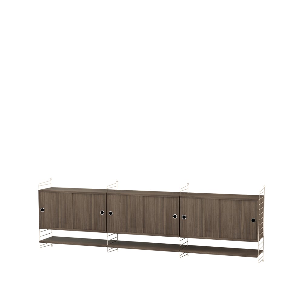 String living room walnut & beige - Combination E | Scandinavian Design | Brown