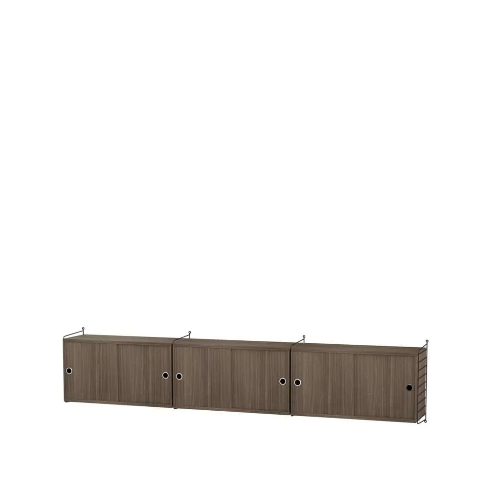 String living room walnut & black- Combination D String