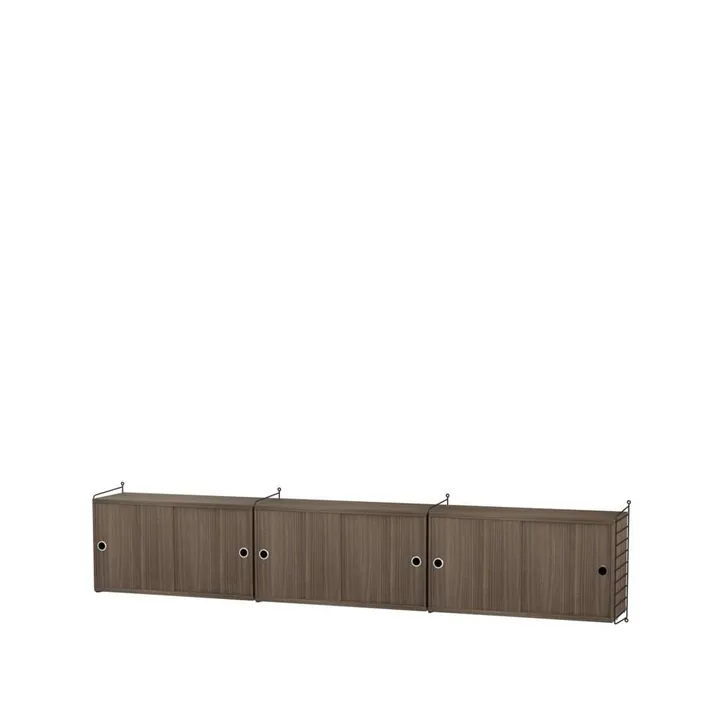 String living room walnut & black- Combination D - String