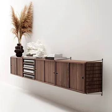 String living room walnut & black- Combination D - String