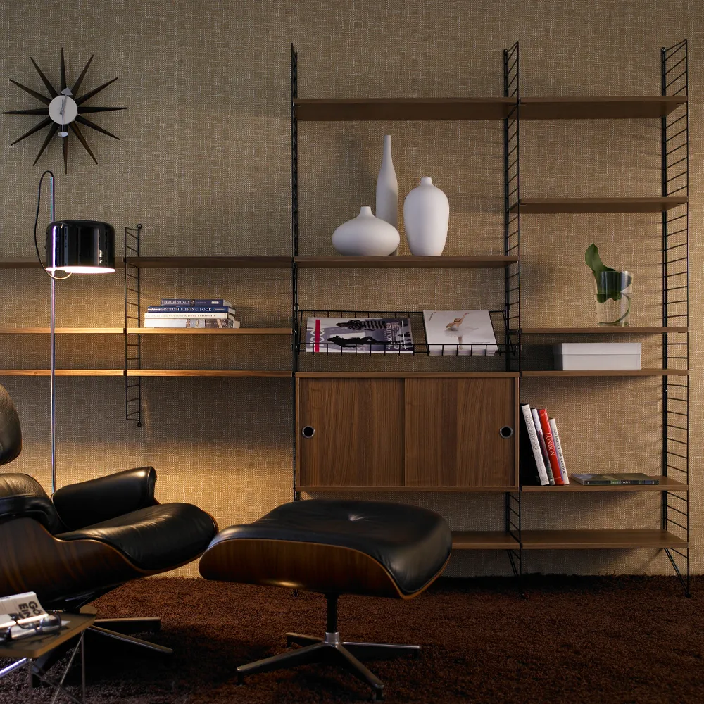 String living room walnut & black - Combination H,  String