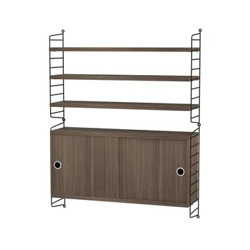 String living room walnut & black - Combination I - undefined - String