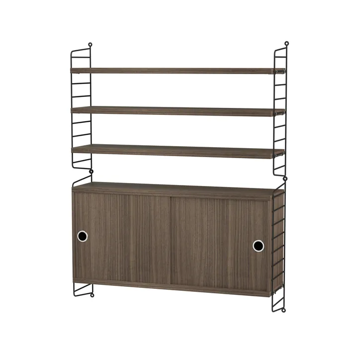 String living room walnut & black - Combination I - undefined - String