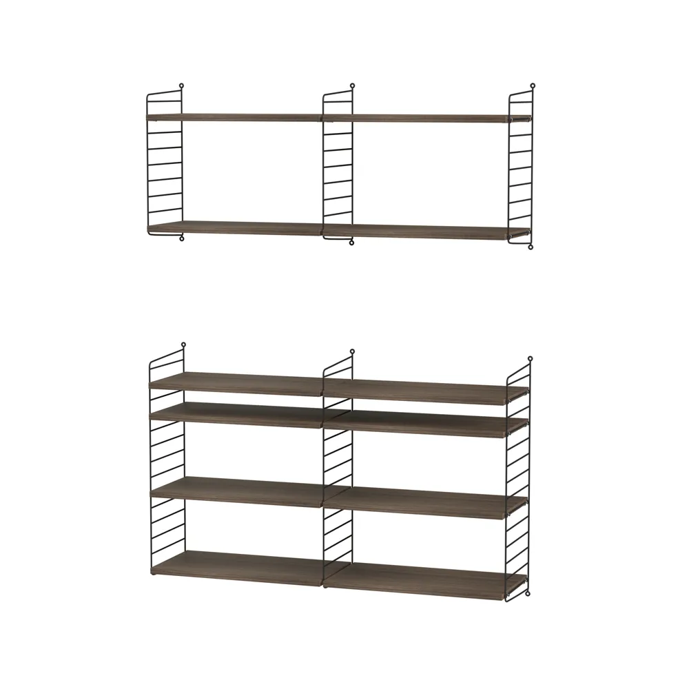 String living room walnut & black - Combination N String