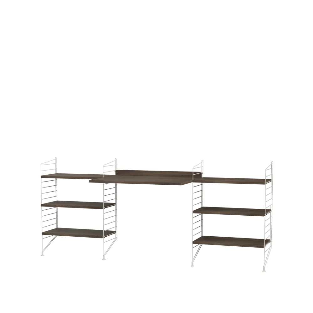 String living room walnut & white - Combination D,  String
