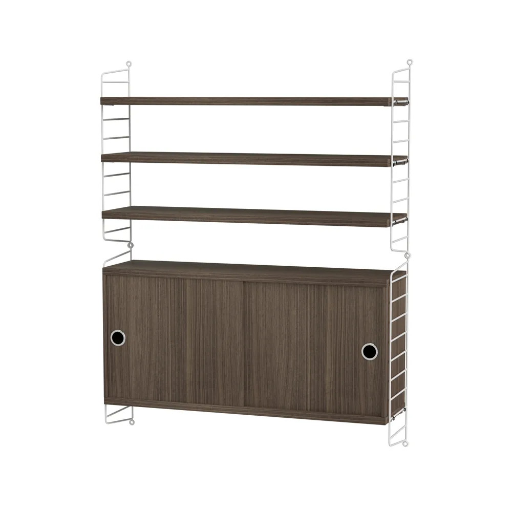 String living room walnut & white - Combination I String