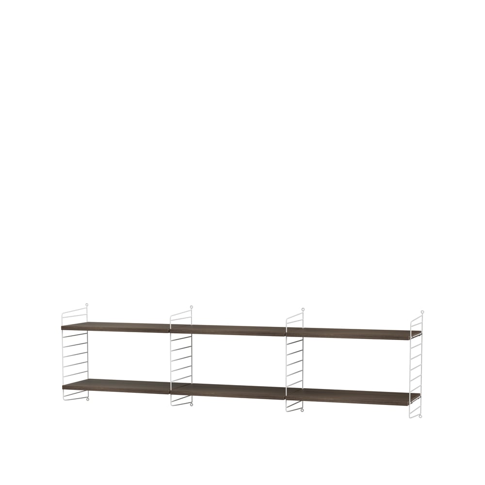 String living room walnut & white - Combination O | Scandinavian Design | Brown