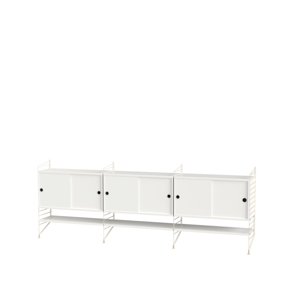 String living room white & beige - Combination F | Scandinavian Design | White