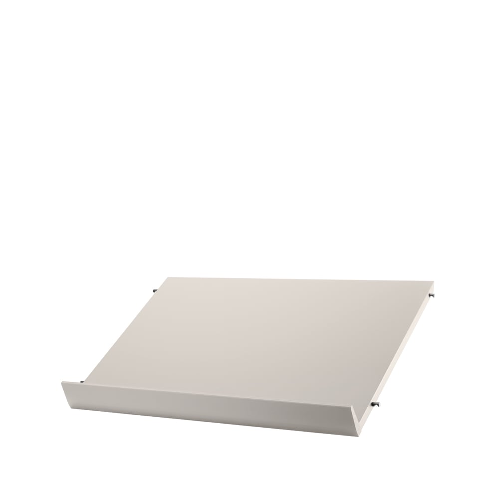 String magazine shelf wood Beige, 58x30 cm | Scandinavian Design | Magazine racks | Beige