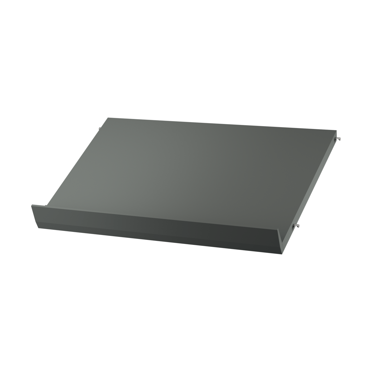 String magazine shelf wood Dark grey, 58x30 cm | Scandinavian Design | Magazine racks | Grey