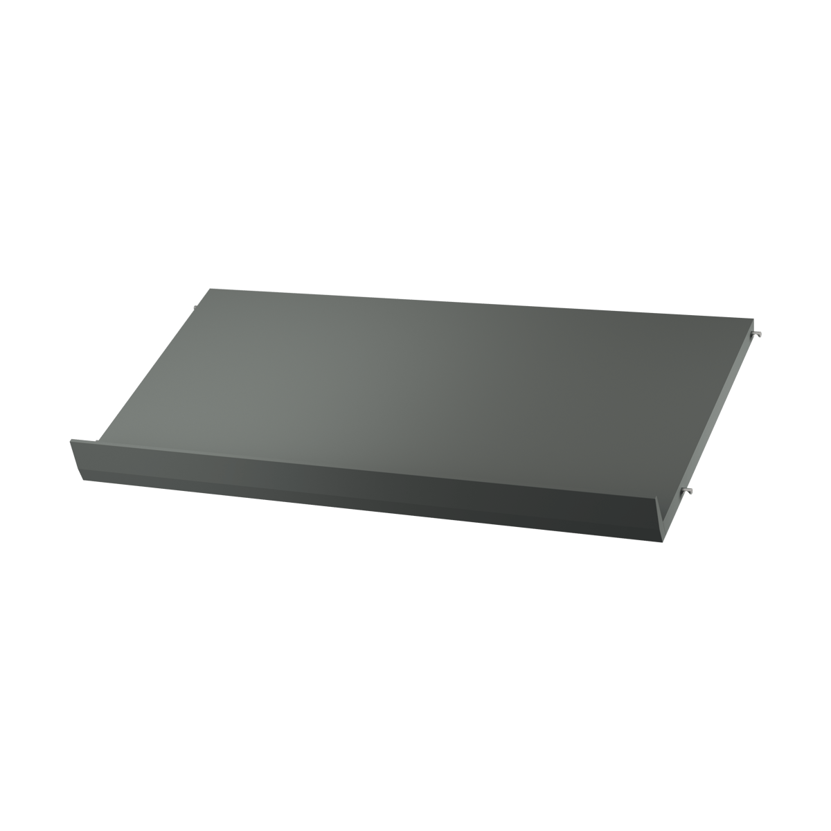 String magazine shelf wood Dark grey, 78x30 cm | Scandinavian Design | Magazine racks | Grey