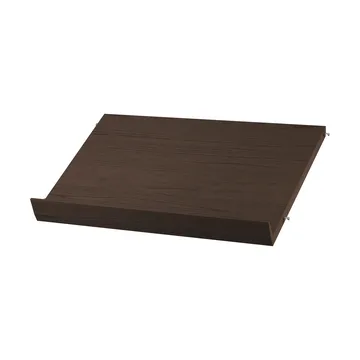 String magazine shelf wood - Dark oak, 58x30 cm - String
