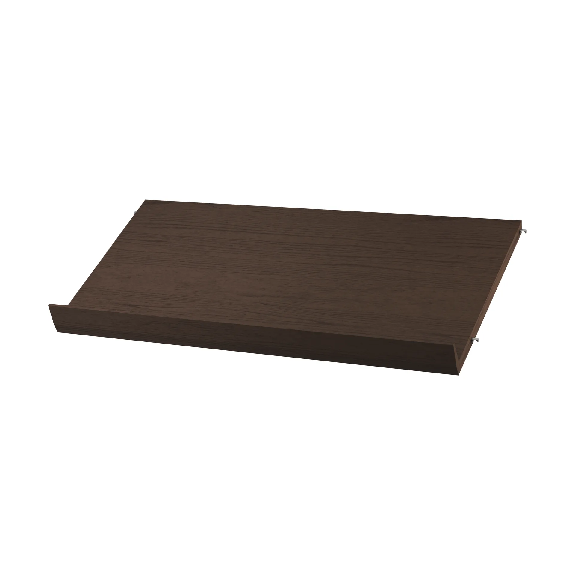 String magazine shelf wood, Dark oak, 78x30 cm String