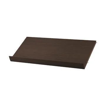 String magazine shelf wood - Dark oak, 78x30 cm - String