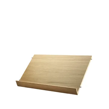 String magazine shelf wood - Oak, 58x30 cm - String