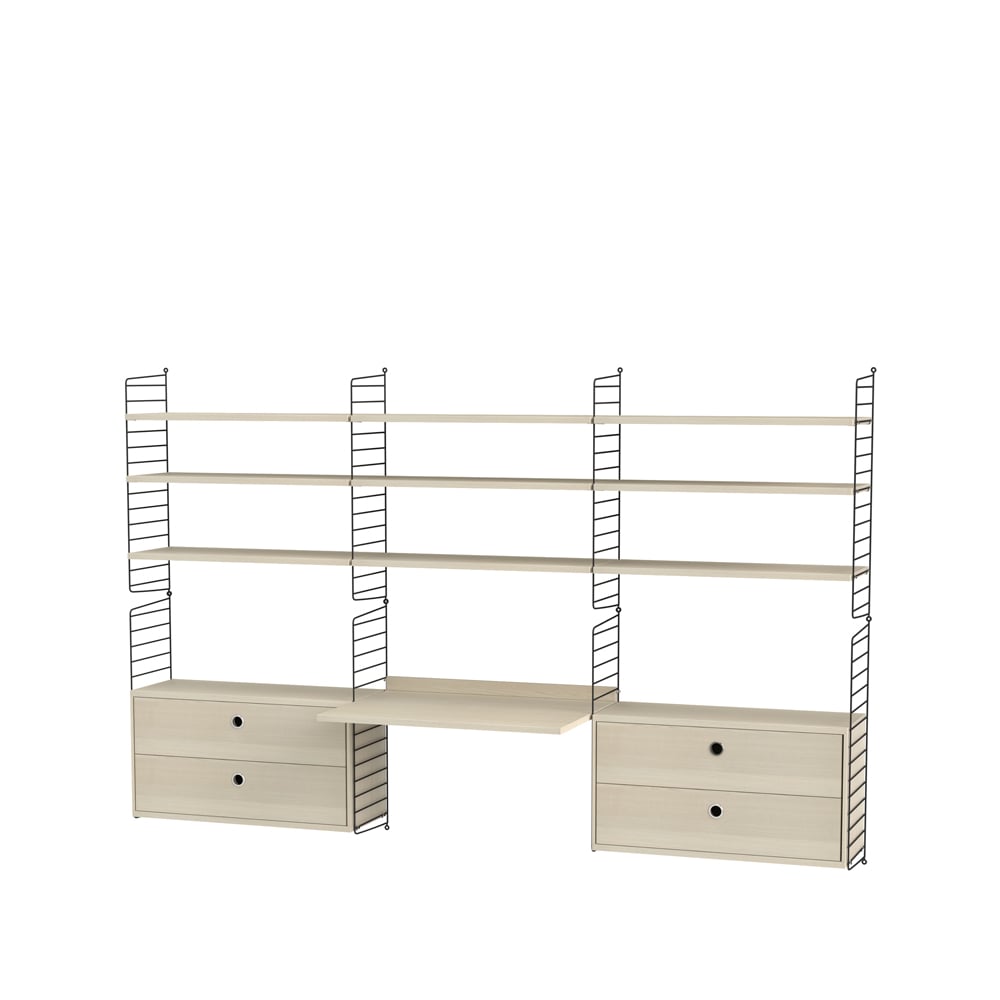 String office ash & black - Combination F | Scandinavian Design | Beige