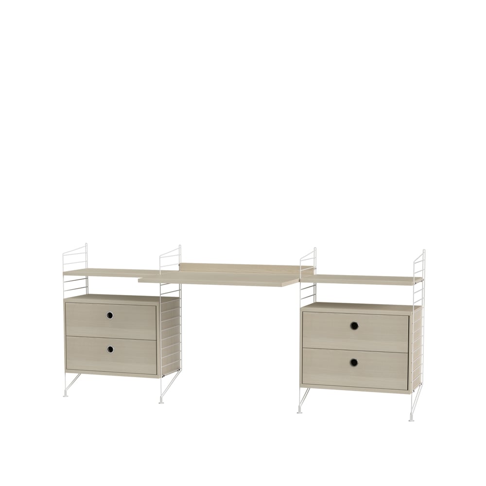 String office ash & white - Combination C | Scandinavian Design | Beige