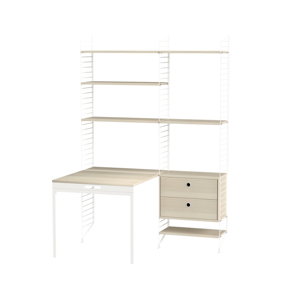 String office ash & white - Combination E | Scandinavian Design | Beige