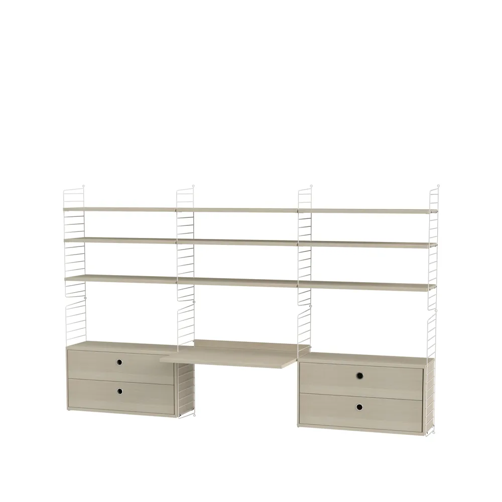 String office ash & white - Combination F String