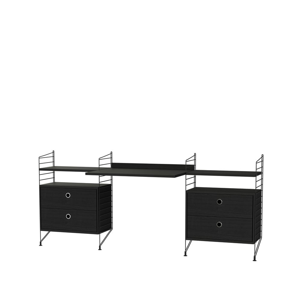 String String office black - Combination C | Scandinavian Design | Black