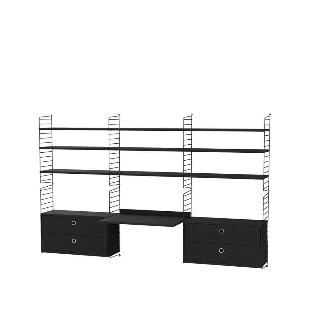 String office black - Combination F | Scandinavian Design | Black