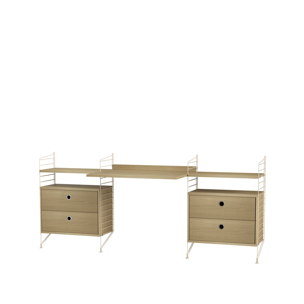 String office oak & beige - Combination C | Scandinavian Design | Beige