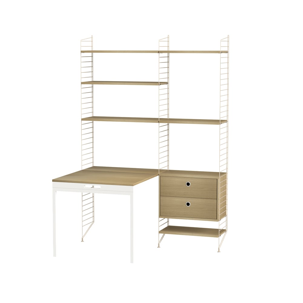 String office oak & beige - Combination E | Scandinavian Design | Beige