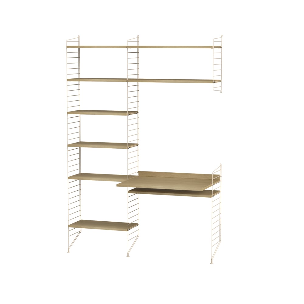 String office oak & beige - Combination G | Scandinavian Design | Beige