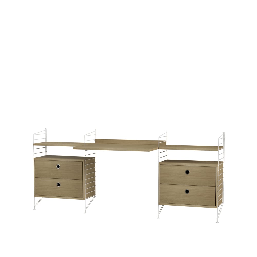 String office oak & white - Combination C | Scandinavian Design | Beige