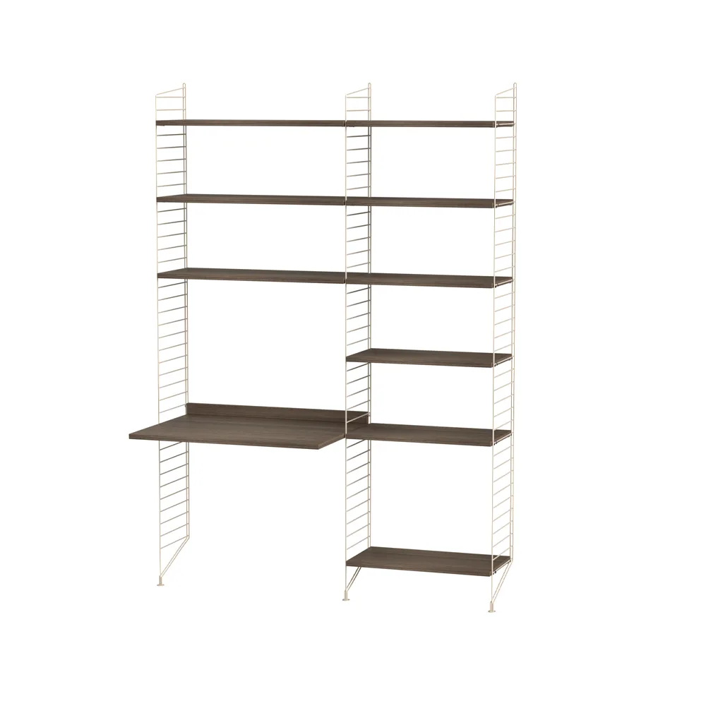 String office walnut & beige - Combination B String