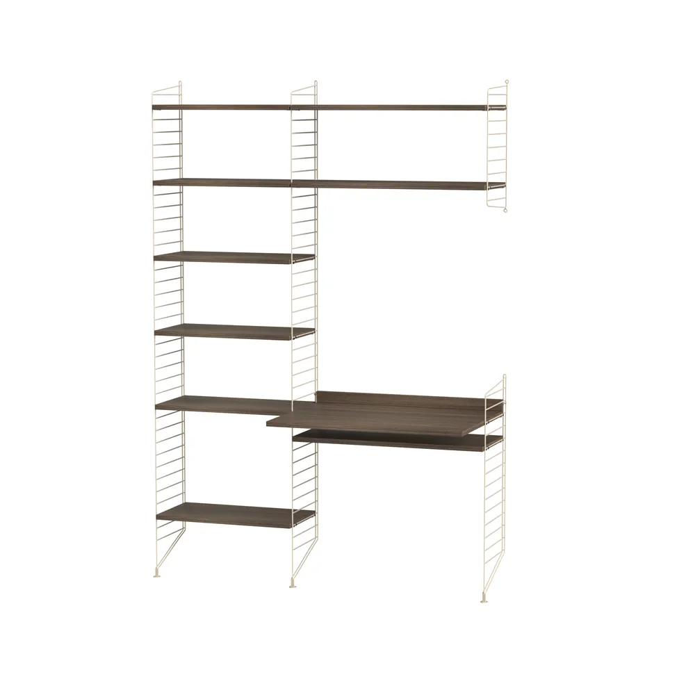 String office walnut & beige - Combination G,  String