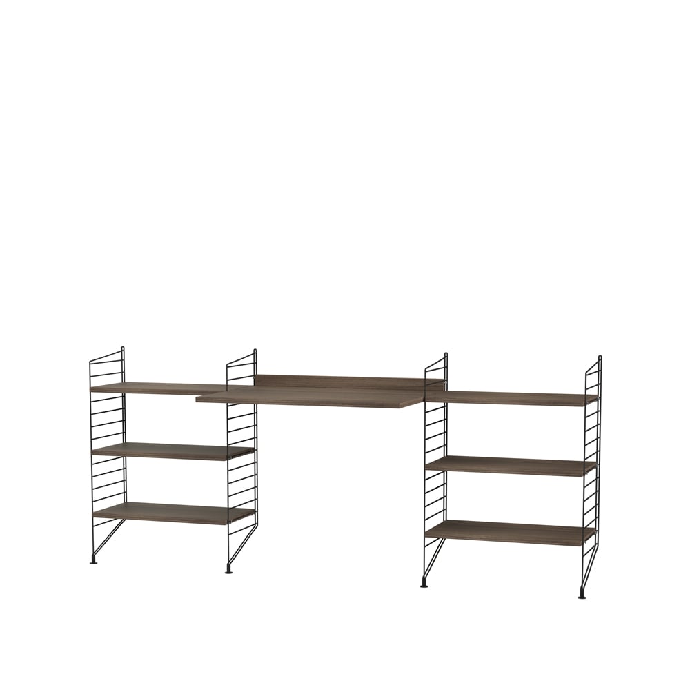 String office walnut & black - Combination D | Scandinavian Design | Brown