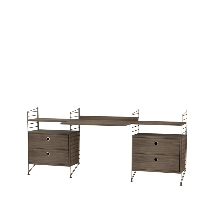 String office walnut & brown - Combination C - undefined - String