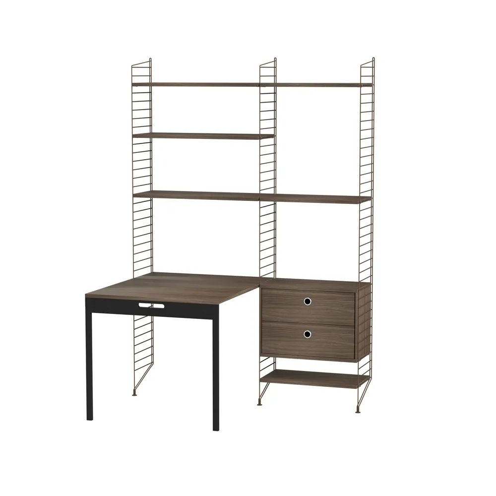 String office walnut & brown - Combination E,  String