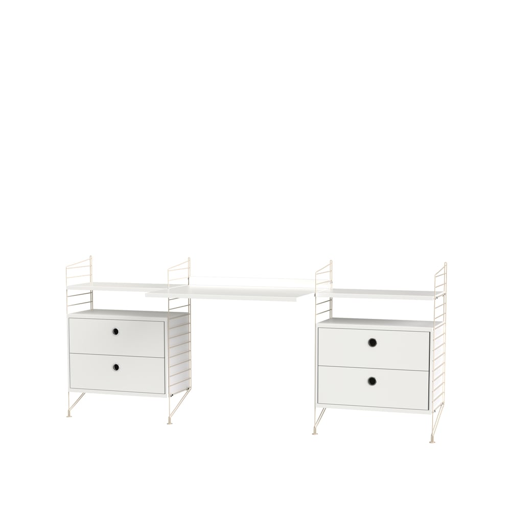 String office white & beige - Combination C | Scandinavian Design | White