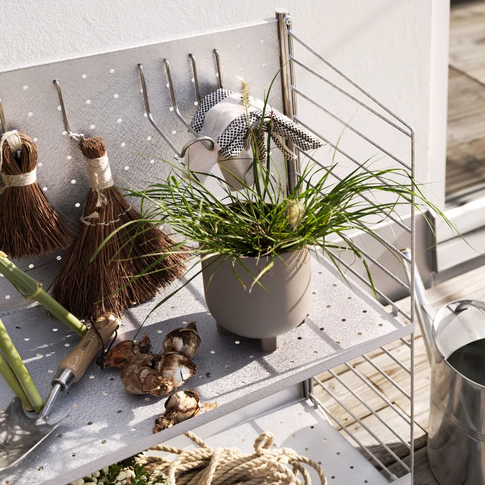 String Outdoor Free-standing hook, Stainless steel, 4-pack String