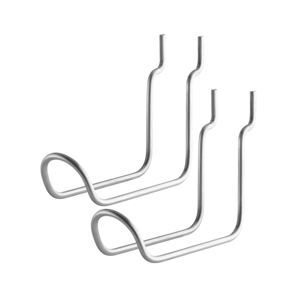 String String Outdoor Free-standing hook Stainless steel, double, 2-pack