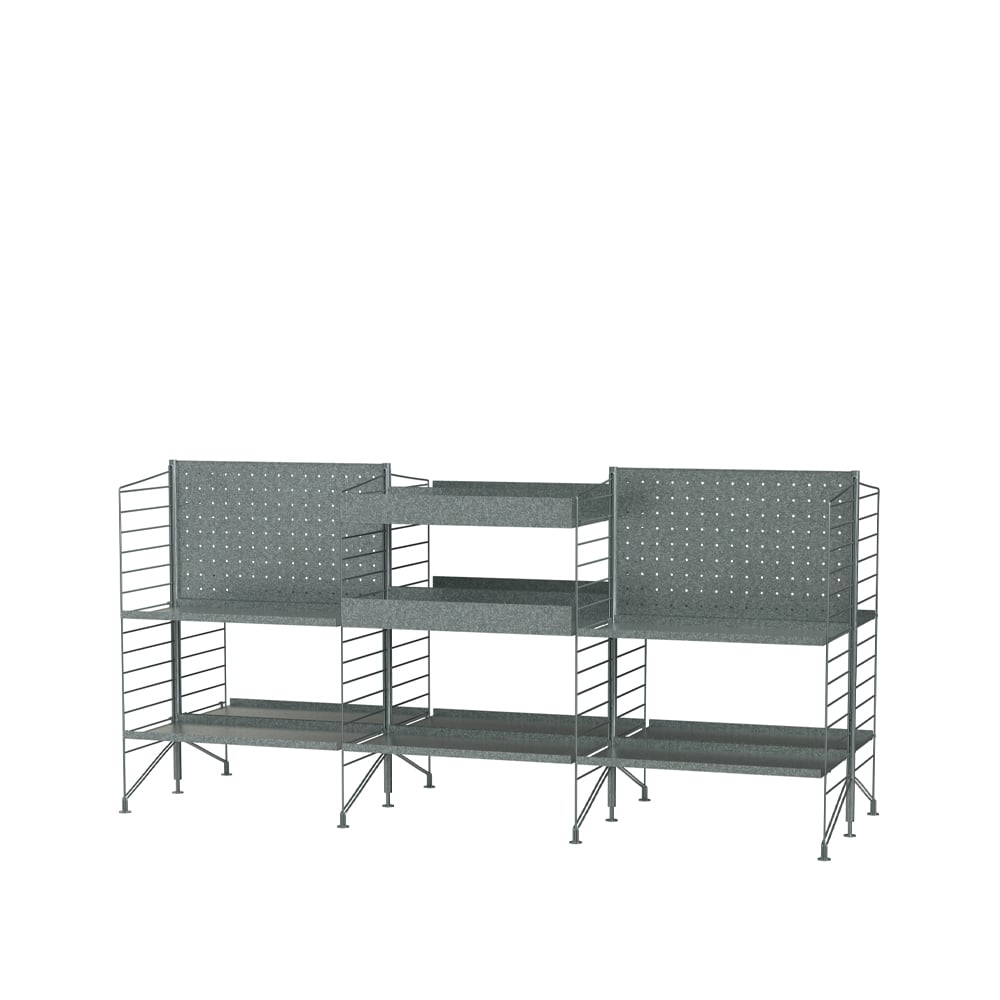 String outdoor galvanized - Combination N | Scandinavian Design | Grey