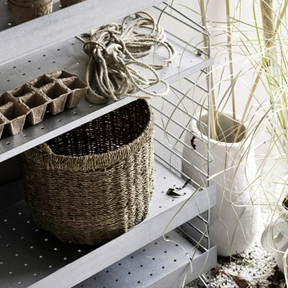 String Outdoor shelf, Galvanized-58x30 cm-high edge String