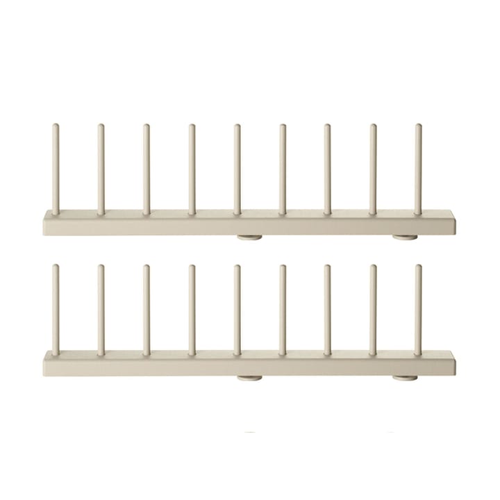 String plate rack - Beige, 30 cm, 2-pack - String