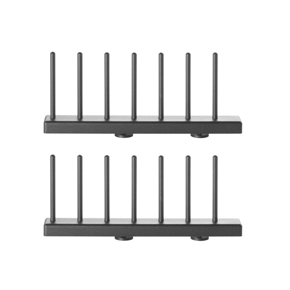 String String plate rack Black, 20 cm, 2-pack
