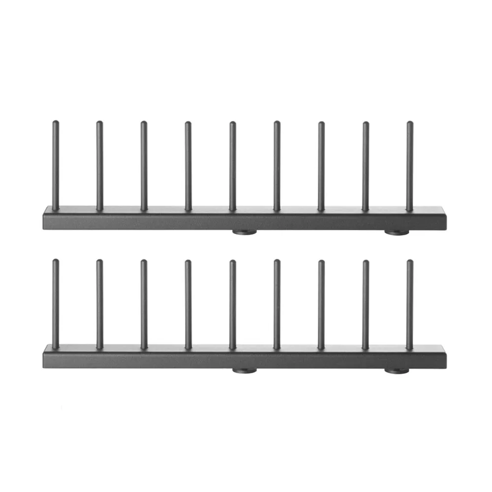 String plate rack Black, 30 cm, 2-pack | Scandinavian Design | Dish drainers | Black