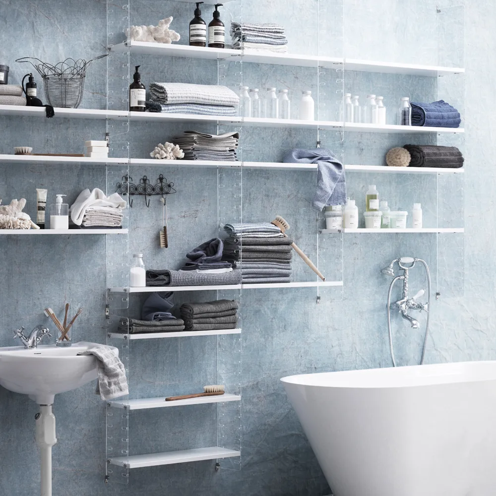 String Plex wall panel, Transparent, 50x30 cm, 2-pack String