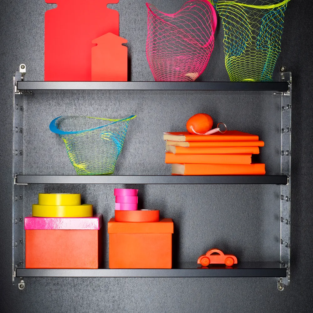 String Plex wall panel, Transparent, 50x30 cm, 2-pack String