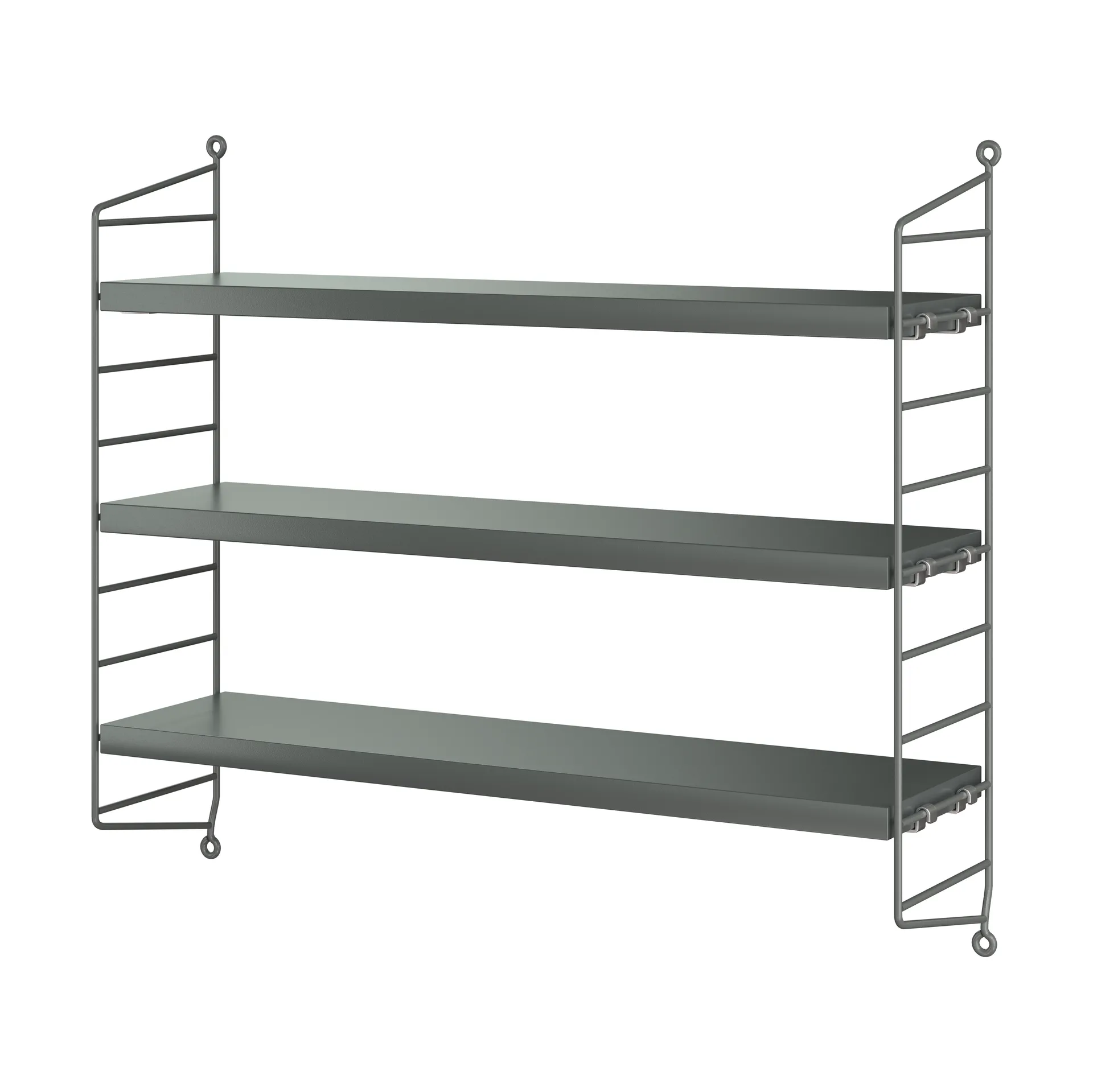 String Pocket wall shelf, Dark grey String