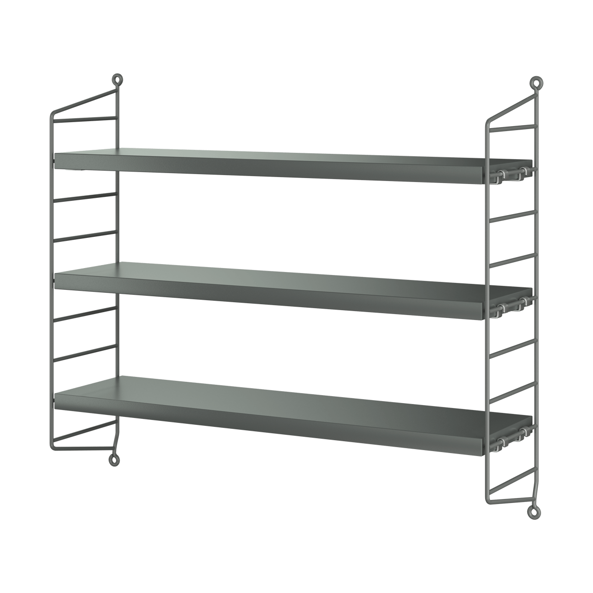 String String Pocket wall shelf Dark grey